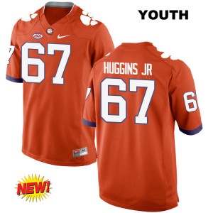 #67 Albert Huggins Clemson Tigers Youth Football Jerseys Orange