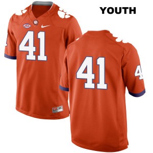 #41 Alex Spence Clemson Tigers Youth No Name Player Jersey Orange