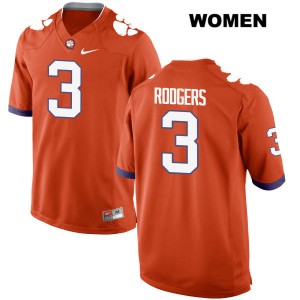 #3 Amari Rodgers Clemson University Womens Player Jersey Orange