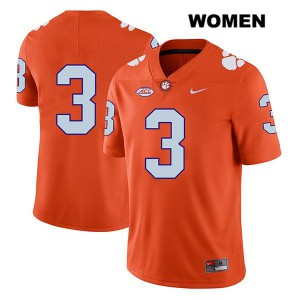 #3 Amari Rodgers Clemson University Womens No Name Football Jersey Orange