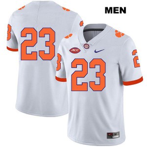#23 Andrew Booth Jr. Clemson National Championship Mens No Name NCAA Jersey White