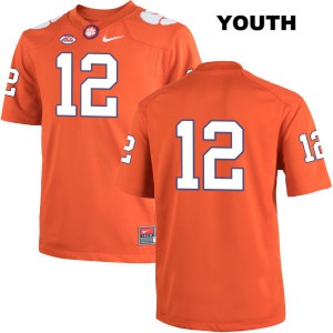 #12 Ben Batson Clemson Tigers Youth No Name Embroidery Jerseys Orange