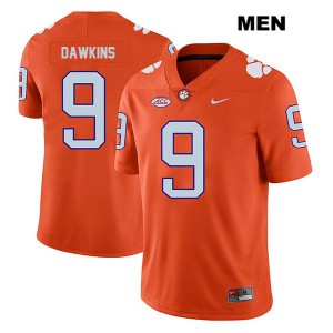 #9 Brian Dawkins Jr. Clemson University Mens Stitched Jerseys Orange