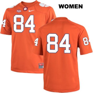 #84 Cannon Smith Clemson Tigers Womens No Name Stitched Jerseys Orange