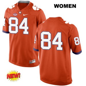 #84 Cannon Smith Clemson Womens No Name Player Jersey Orange