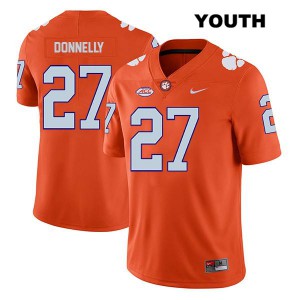 #27 Carson Donnelly Clemson National Championship Youth NCAA Jerseys Orange