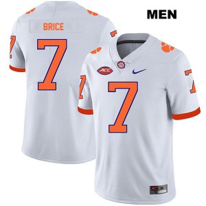 #7 Chase Brice Clemson Tigers Mens Stitched Jersey White