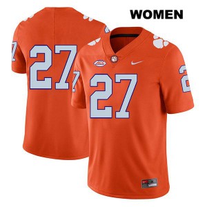 #27 Chez Mellusi Clemson National Championship Womens No Name Stitched Jerseys Orange