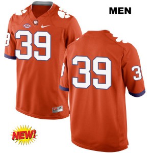 #39 Christian Groomes Clemson Mens No Name Embroidery Jersey Orange