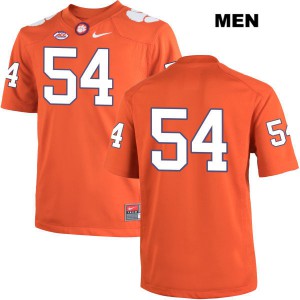 #54 Connor Sekas Clemson University Mens No Name Stitch Jerseys Orange
