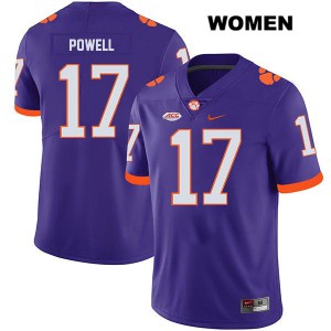#17 Cornell Powell Clemson Womens Player Jersey Purple