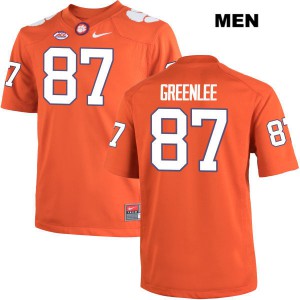 #87 D.J. Greenlee Clemson University Mens Stitch Jersey Orange