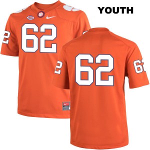 #62 David Estes Clemson Tigers Youth No Name University Jersey Orange