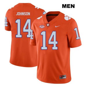 #14 Denzel Johnson CFP Champs Mens Football Jerseys Orange