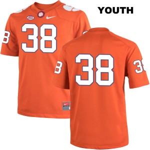 #38 Elijah Turner Clemson Youth No Name High School Jerseys Orange