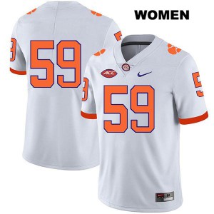 #59 Gage Cervenka CFP Champs Womens No Name Player Jersey White