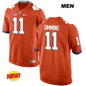 #11 Isaiah Simmons CFP Champs Mens Embroidery Jerseys Orange