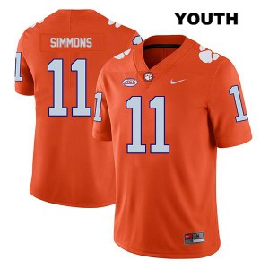 #11 Isaiah Simmons CFP Champs Youth Stitch Jersey Orange