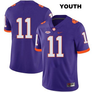 #11 Isaiah Simmons Clemson Tigers Youth No Name Official Jersey Purple