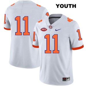 #11 Isaiah Simmons Clemson National Championship Youth No Name Embroidery Jerseys White