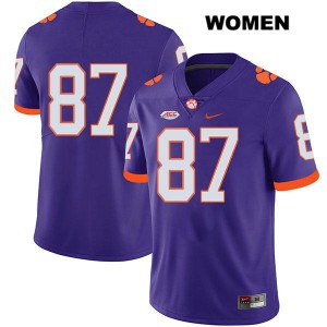 #87 J.L. Banks CFP Champs Womens No Name Stitch Jerseys Purple