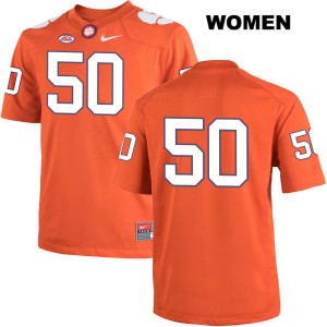 #50 Jabril Robinson Clemson University Womens No Name Stitch Jerseys Orange