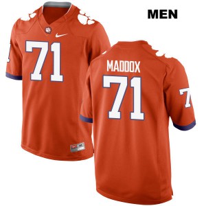 #71 Jack Maddox Clemson University Mens University Jerseys Orange