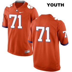 #71 Jack Maddox Clemson University Youth No Name Football Jerseys Orange