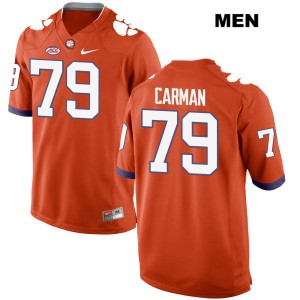 #79 Jackson Carman CFP Champs Mens Embroidery Jerseys Orange