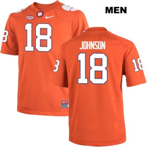 #18 Jadar Johnson Clemson University Mens University Jersey Orange