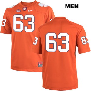 #63 Jake Fruhmorgen Clemson University Mens No Name Stitched Jerseys Orange