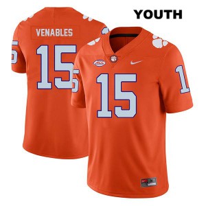 #15 Jake Venables Clemson National Championship Youth Stitched Jersey Orange