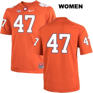 #47 James Skalski Clemson University Womens No Name University Jersey Orange