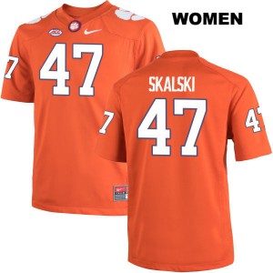 #47 James Skalski Clemson University Womens Football Jerseys Orange