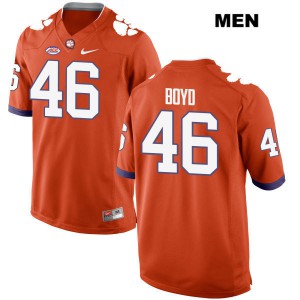 #46 John Boyd Clemson Mens University Jersey Orange