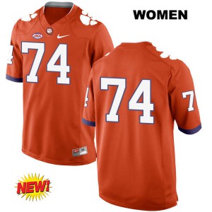 #74 John Simpson Clemson Womens No Name High School Jerseys Orange