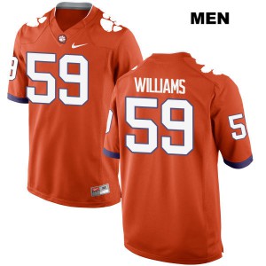 #59 Jordan Williams Clemson Tigers Mens Football Jersey Orange