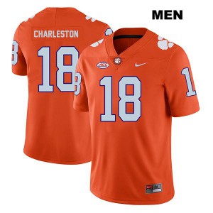 #18 Joseph Charleston Clemson Tigers Mens Official Jerseys Orange