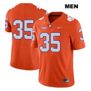 #35 Justin Foster Clemson University Mens No Name NCAA Jersey Orange