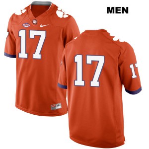 #17 Justin Mascoll Clemson University Mens No Name Stitched Jerseys Orange