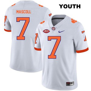 #7 Justin Mascoll Clemson National Championship Youth College Jerseys White