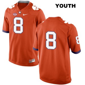 #8 Justyn Ross Clemson Tigers Youth No Name Stitched Jerseys Orange