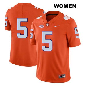 #5 K.J. Henry Clemson National Championship Womens No Name Football Jerseys Orange