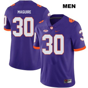 #30 Keith Maguire Clemson National Championship Mens High School Jersey Purple