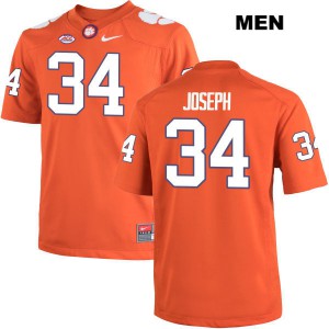 #34 Kendall Joseph Clemson Mens College Jersey Orange