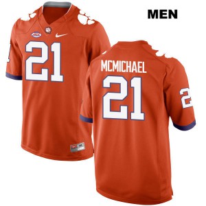 #21 Kyler McMichael Clemson Tigers Mens Stitched Jerseys Orange