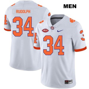 #34 Logan Rudolph CFP Champs Mens Official Jersey White