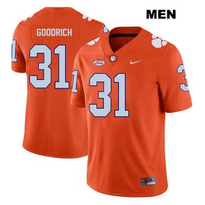 #31 Mario Goodrich Clemson Mens Official Jersey Orange