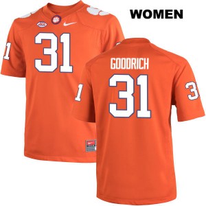 #31 Mario Goodrich Clemson University Womens High School Jerseys Orange