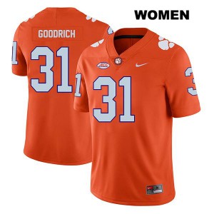 #31 Mario Goodrich CFP Champs Womens High School Jerseys Orange